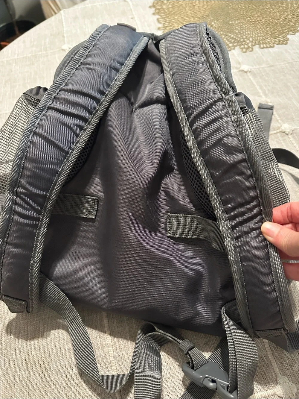 Outward Hound light gray Front Dog Carrier Backpack Bag small to Medium,